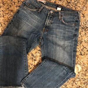 ▪️VINTAGE Red Engine Cropped Jeans